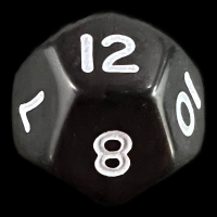 D&G Opaque Black D12 Dice