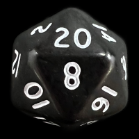 D&G Opaque Black D20 Dice