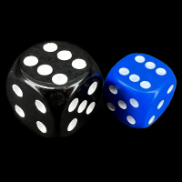 D&G Opaque Blue 12mm D6 Spot Dice
