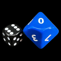 D&G Opaque Blue JUMBO 34mm D10 Dice