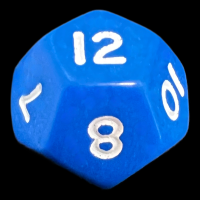 D&G Opaque Blue D12 Dice