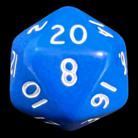 D&G Opaque Blue D20 Dice