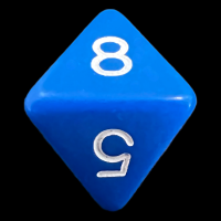 D&G Opaque Blue D8 Dice