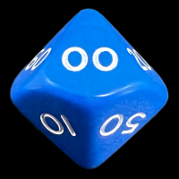 D&G Opaque Blue Percentile Dice