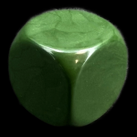 D&G Opaque Blank Forest Green 16mm D6 Dice