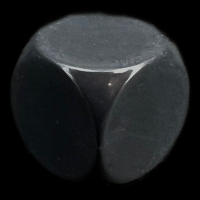D&G Opaque Blank Graphite 16mm D6 Dice