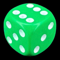 D&G Opaque Green 16mm D6 Spot Dice