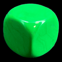 D&G Opaque Blank Green 16mm D6 Dice