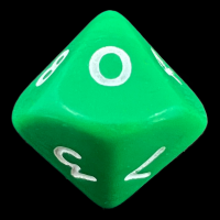 D&G Opaque Green D10 Dice