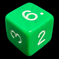 D&G Opaque Green D6 Dice