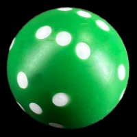 D&G Opaque Green Ball 'Round' 22mm D6 Spot Dice