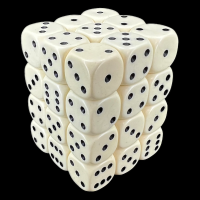 D&G Opaque Ivory 36 x D6 Dice Set