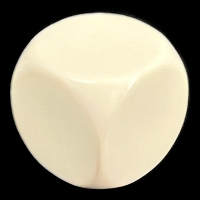 D&G Opaque Blank Ivory 16mm D6 Dice
