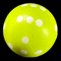 Koplow Opaque Lime Round 22mm D6 Spot Dice