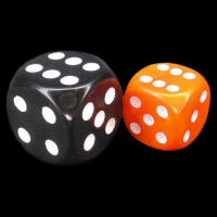 D&G Opaque Orange 12mm D6 Spot Dice
