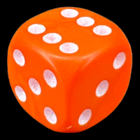 D&G Opaque Orange 16mm D6 Spot Dice