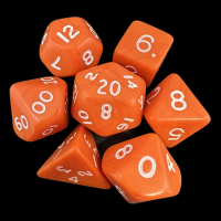 D&G Opaque Orange 7 Dice Polyset