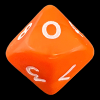 D&G Opaque Orange D10 Dice