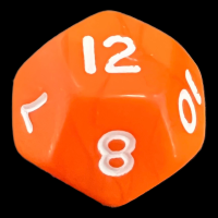 D&G Opaque Orange D12 Dice