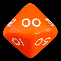 D&G Opaque Orange Percentile Dice