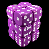D&G Opaque Purple 12 x D6 Dice Set