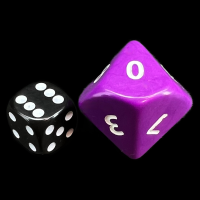 D&G Opaque Purple JUMBO 34mm D10 Dice