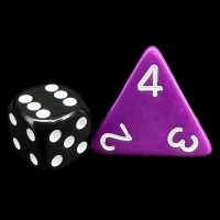 D&G Opaque Purple JUMBO 34mm D4 Dice