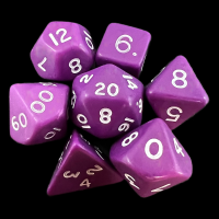 D&G Opaque Purple 7 Dice Polyset