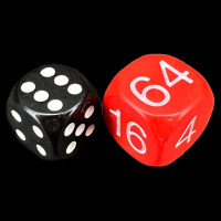 D&G Opaque Red Backgammon Doubling Cube 18mm D6 Dice