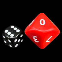D&G Opaque Red JUMBO 34mm D10 Dice