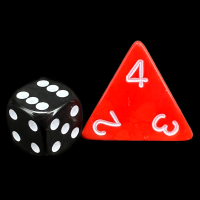 D&G Opaque Red JUMBO 34mm D4 Dice