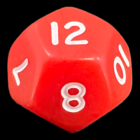D&G Opaque Red D12 Dice