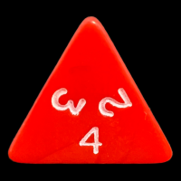 D&G Opaque Red D4 Dice