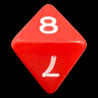 D&G Opaque Red D8 Dice