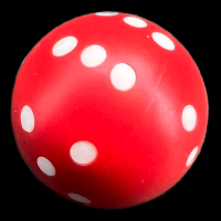 D&G Opaque Red Ball 'Round' 22mm D6 Spot Dice