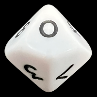 D&G Opaque White D10 Dice