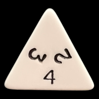 D&G Opaque White D4 Dice
