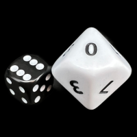 D&G Opaque White JUMBO 34mm D10 Dice