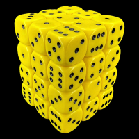 D&G Opaque Yellow 36 x D6 Dice Set