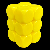 D&G Opaque Blank Yellow 16mm 10 x D6 Dice Set