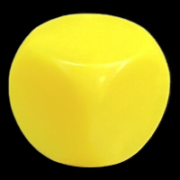 D&G Opaque Blank Yellow 16mm D6 Dice