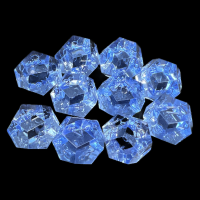 CLEARANCE GameScience Gem Ice Blue 10 x D12 Dice