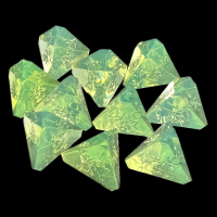 CLEARANCE GameScience Gem Laser Yellow 10 x D4 Dice