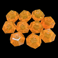 CLEARANCE GameScience Gem Fire Sunstone 10 x D12 Dice