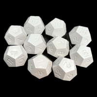 CLEARANCE GameScience Opaque Seashell 10 x D12 Dice
