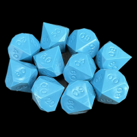 CLEARANCE GameScience Opaque Turquoise 10 x Percentile Dice