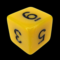 TDSO Opaque Yellow D6 Dice