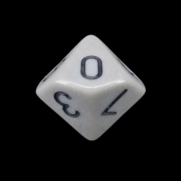 Impact Opaque Grey &amp; Black D10 Dice
