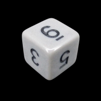 Impact Opaque Grey &amp; Black D6 Dice