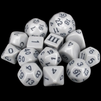 Impact Opaque Grey & Black Dungeon Crawl Classics DCC 14 Dice Set